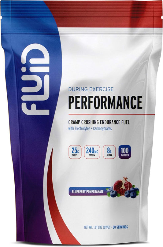 Low Sugar Blueberry Pomegranate Sports Drink Mix for Endurance with Electrolytes - All Natural, Gluten-Free, 30 Servings