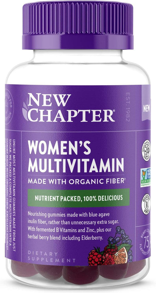 Low Sugar Women's Multivitamin Gummies with Vitamin C, D3, Zinc - Non-GMO, Gluten Free - Berry-Citrus Flavor - 75ct