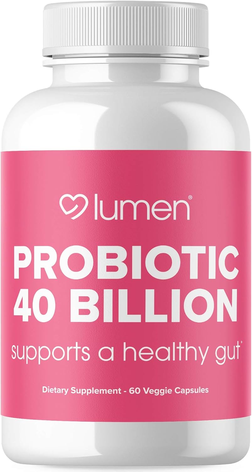 Lumen Naturals Probiotics 40 Billion CFU for Gut Health & Immune Support - 60 Veggie Capsules for Men and Women