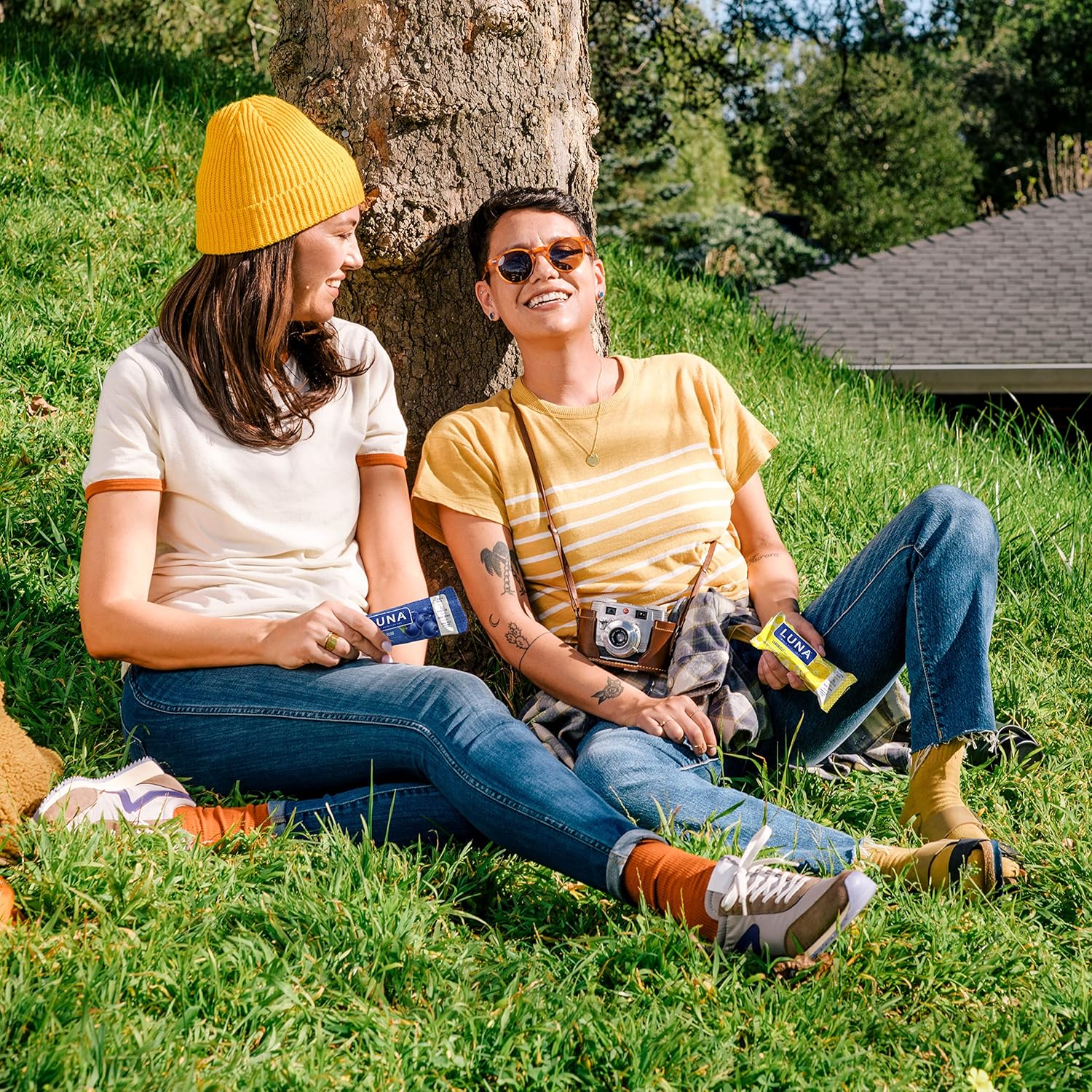 LUNA Bar Variety Pack (12 Count) + LemonZest Blueberry Mash-Ups (15 Count) - Gluten-Free Non-GMO Snack Bars with 7-9g Protein