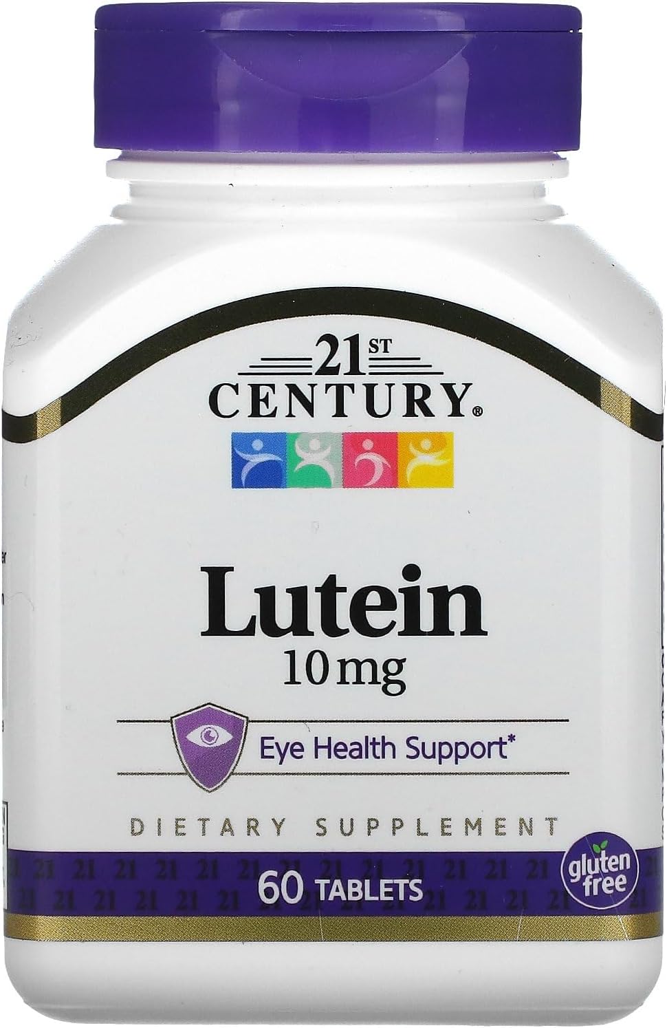 Lutein 10 mg Tablets for Eye Health Support, 60 Count - 21st Century Formula