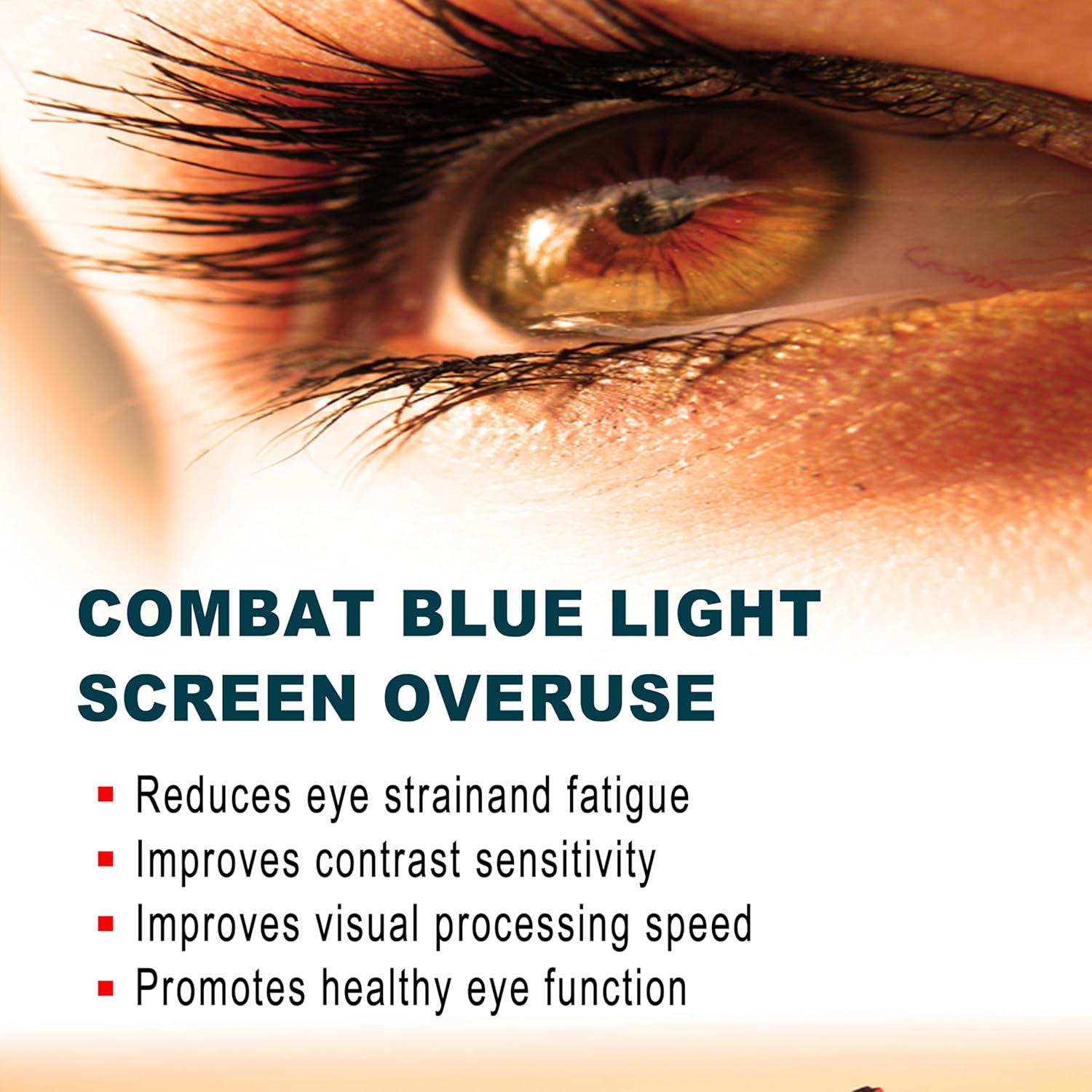 Lutein Capsules for Eye Health: Resists Blue & Violet Light, Protects Retina & Macular Area - 30 Capsules