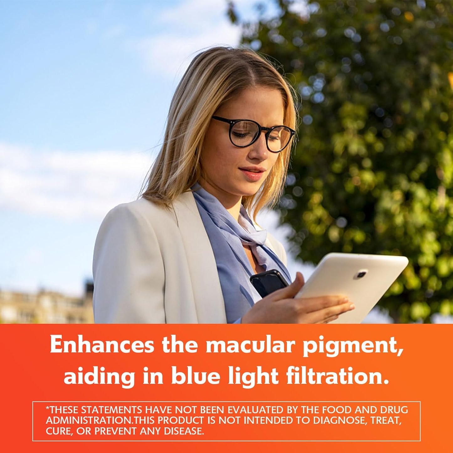 Lutein Gummies 12mg with Zeaxanthin & Vitamin A for Kids and Adults - Eye Health and Brain Function Support - Orange Flavor, 60 Count