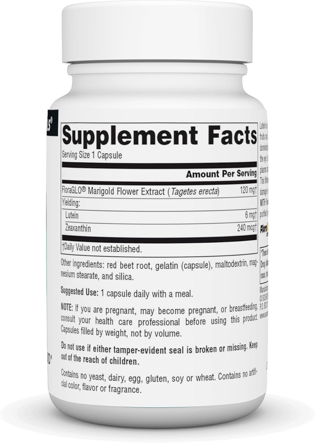 Lutein with FloraGLO by Source Naturals - 6 mg, 90 Capsules for Eye Health and Antioxidant Support