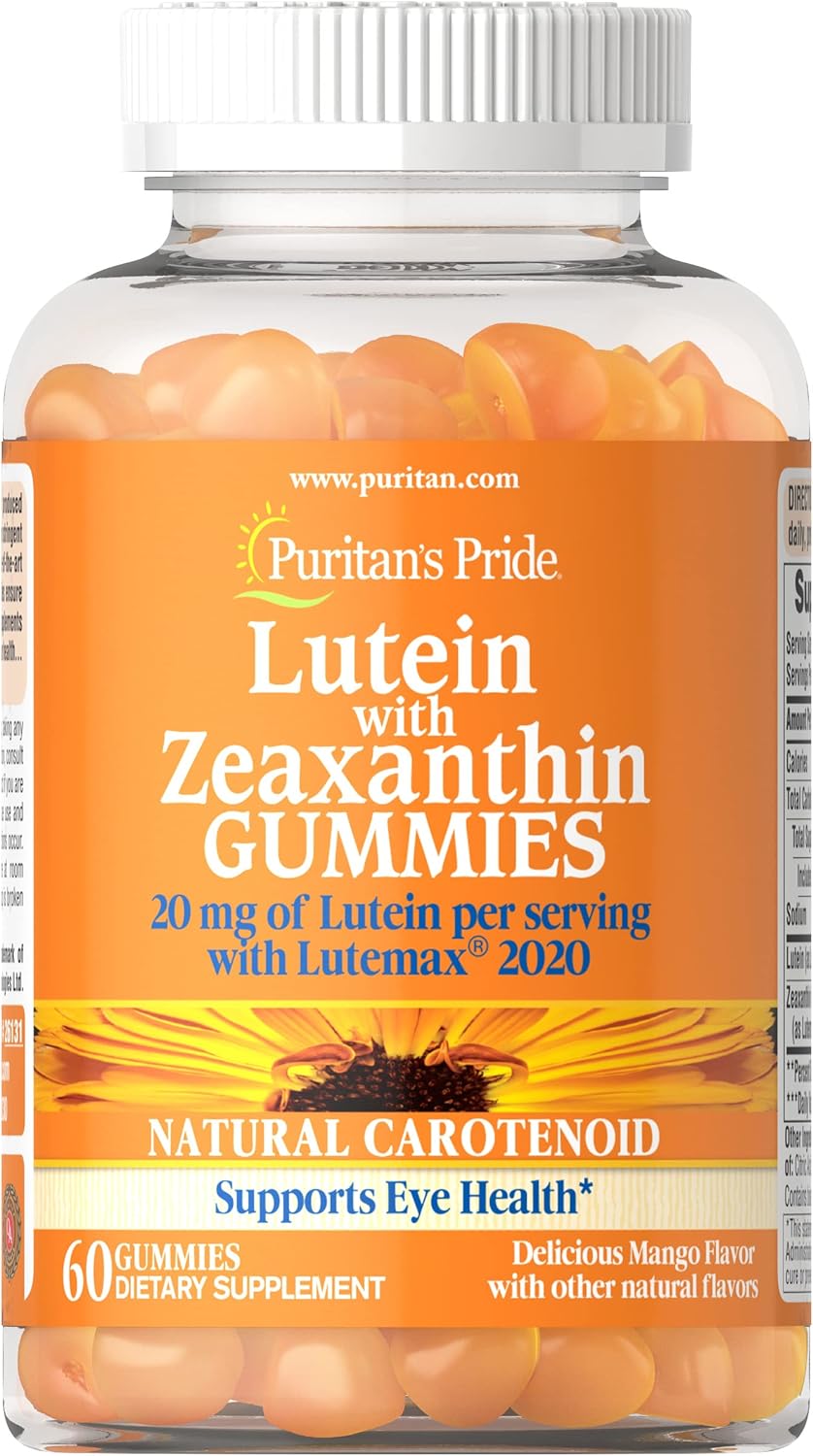 Lutein with Zeaxanthin Gummies for Eye Health Support - 60 Count