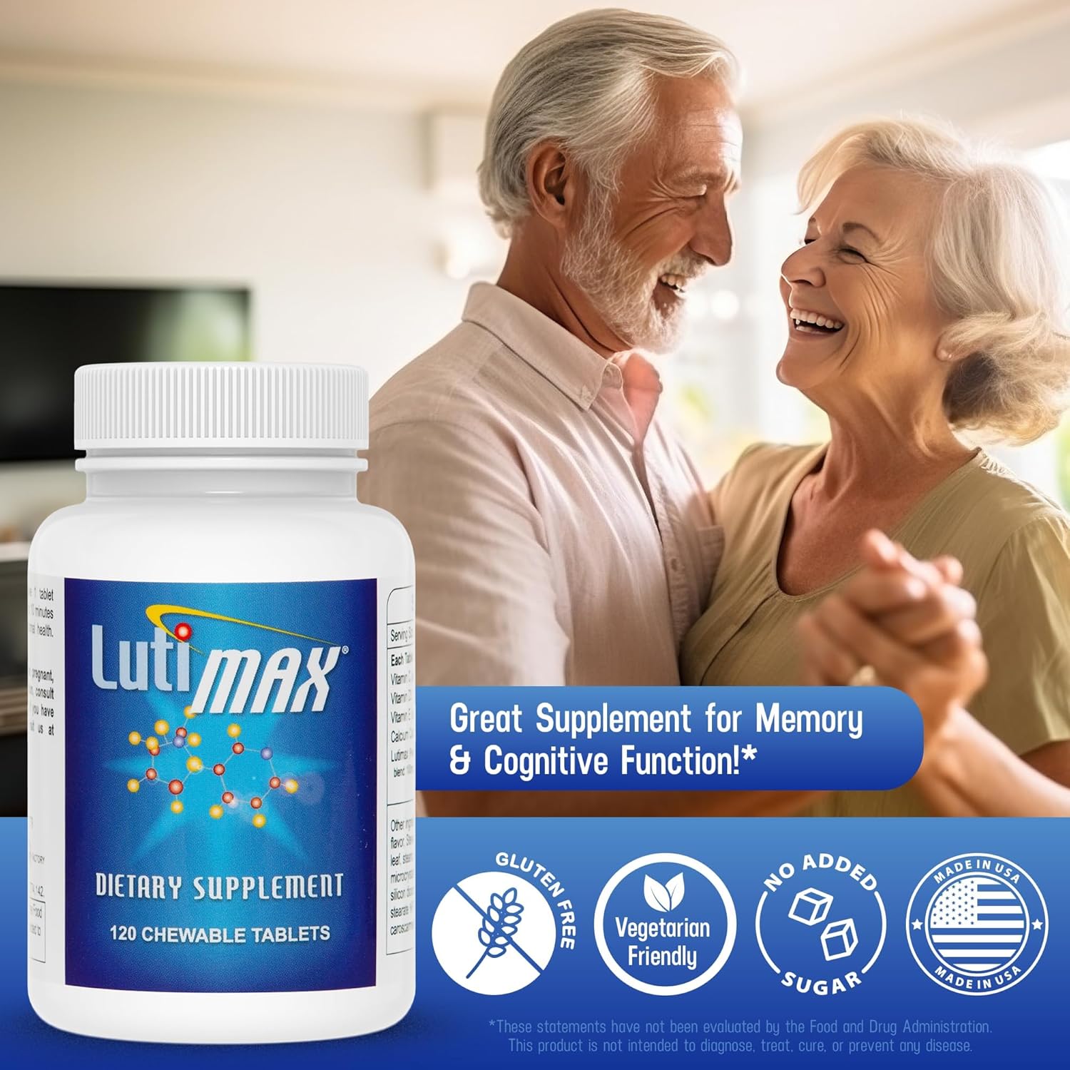 Lutimax Luteolin Complex with Rutin - Immune Support Brain Supplement - Bioflavonoids with Vitamin C, D, and E for Joint, Muscle, and Dietary Health - Antioxidants Supplement - 120 Tablets - BoostGo Australia