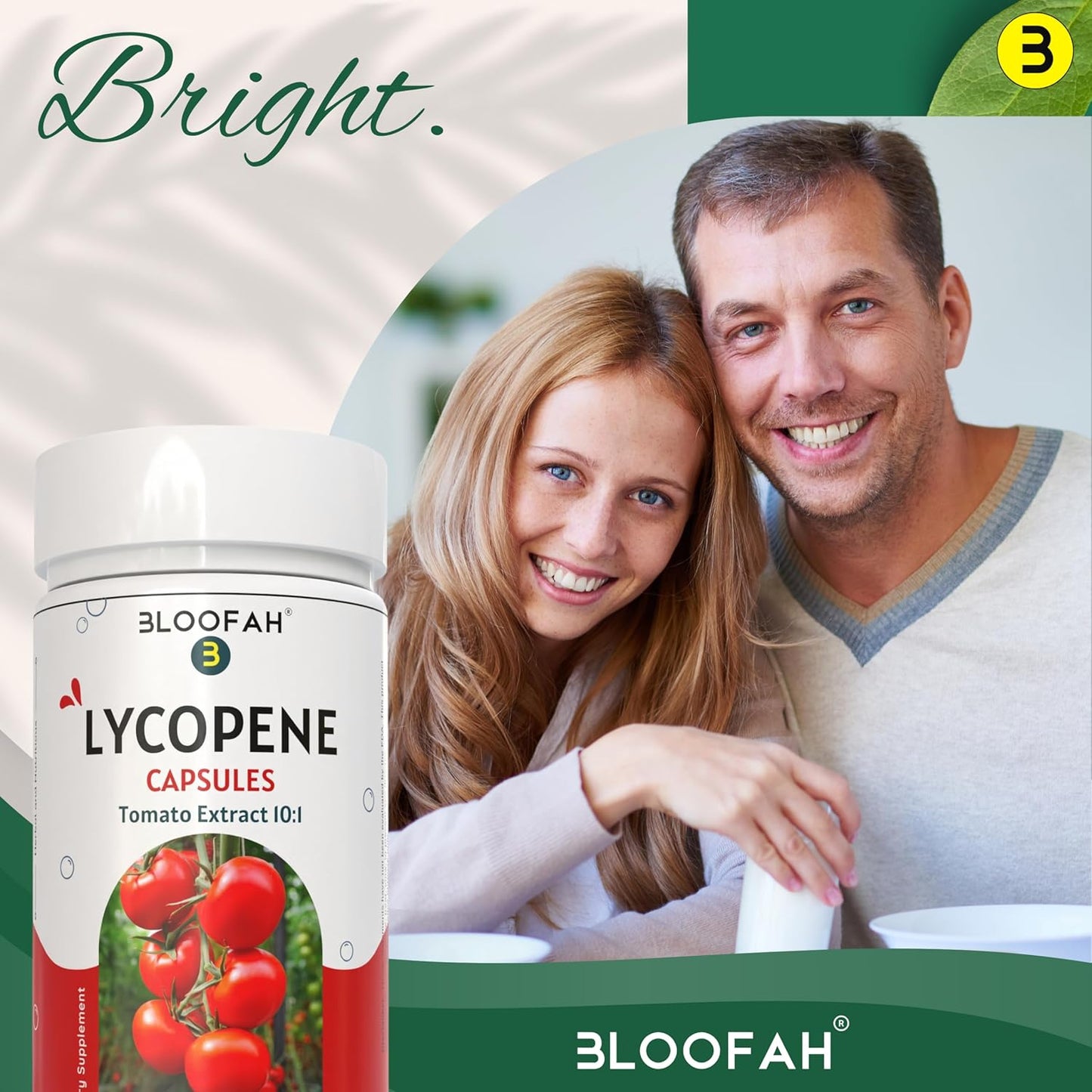 Lycopene-Rich Tomato Fruit Capsules 500mg | Concentrated Extract Powder | Non-GMO & Gluten Free | Carotenoid Supplement (60 Count)