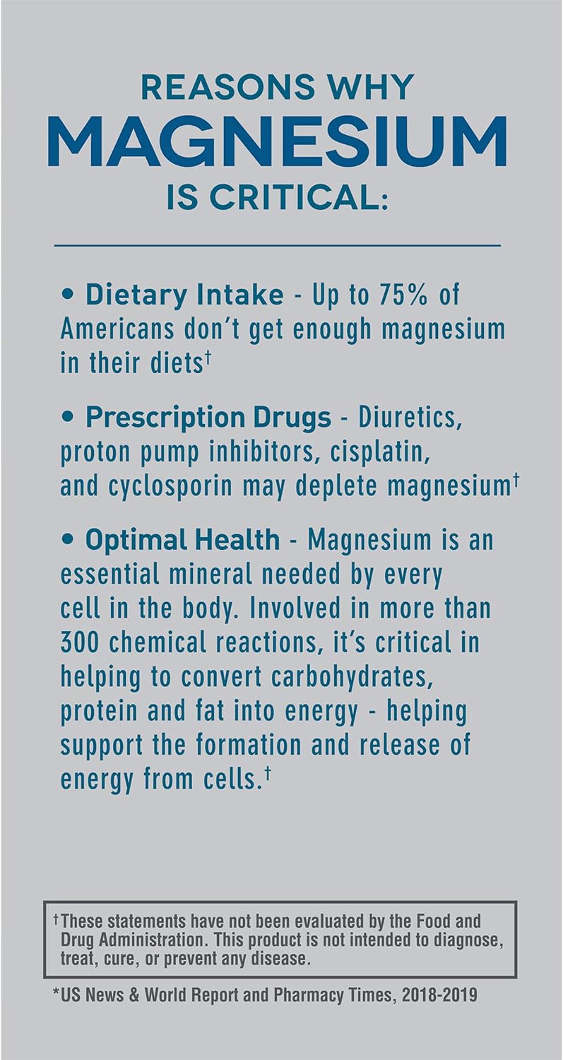 Mag-Ox 400 Magnesium Oxide Tablets - Pharmaceutical Grade Mineral Supplement, 483mg - 120 Count x 2 Pack