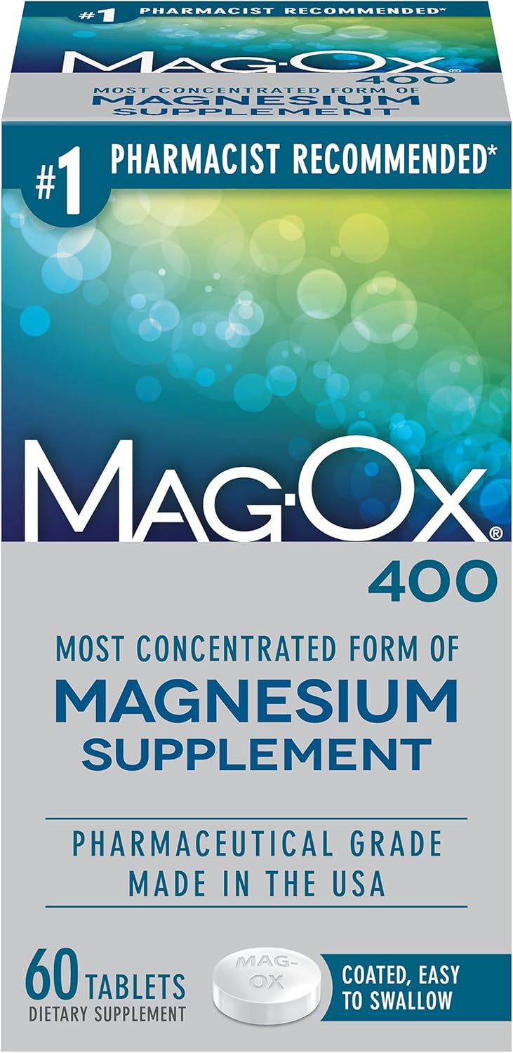 Mag-Ox 400 Magnesium Tablets - 60 Count Bottle