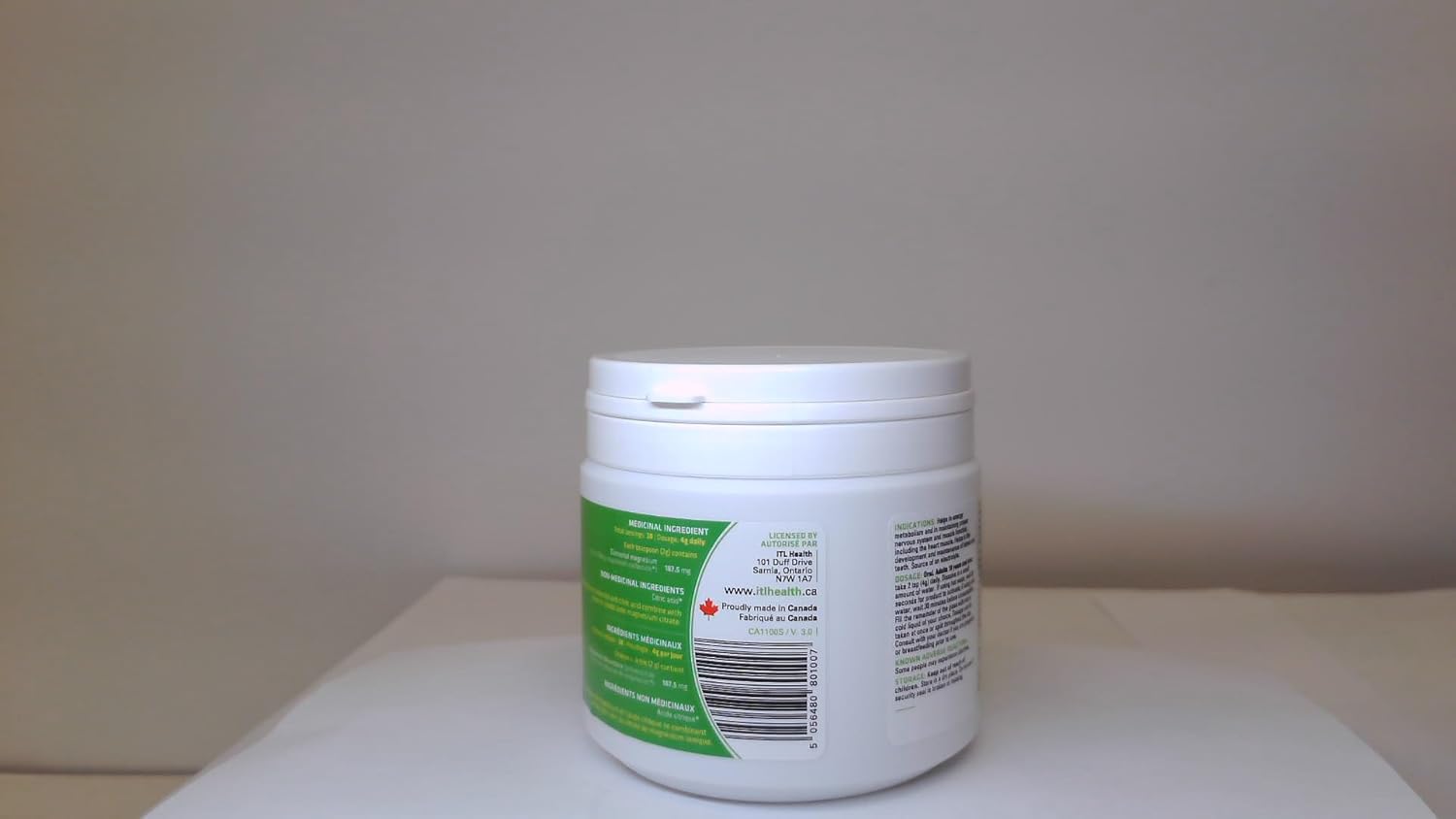 MAG365 ITL Health Ionic Magnesium Citrate Powder - Unflavored, Natural Citrus Taste - Supports Metabolism, Strong Bones, Muscle Function, Heart Health - 38 Servings