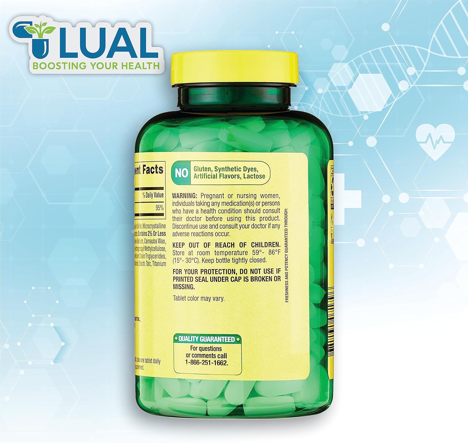 Magnesium 400mg Tablets for Women | 250 Tablet Bundle with Lual's 45 Diabetes Decoded