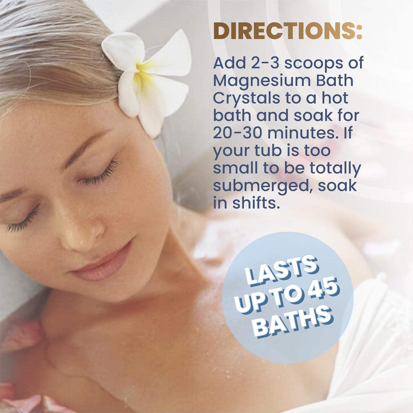 Magnesium Bath Flakes for Relaxation and Wellness - 28 Ounces