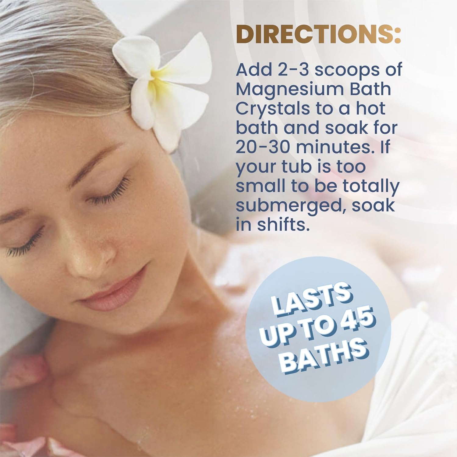 Magnesium Bath Flakes for Relaxation and Wellness - 28 Ounces