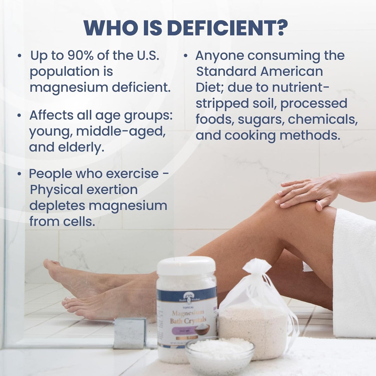 Magnesium Bath Flakes for Relaxation and Wellness - 28 Ounces