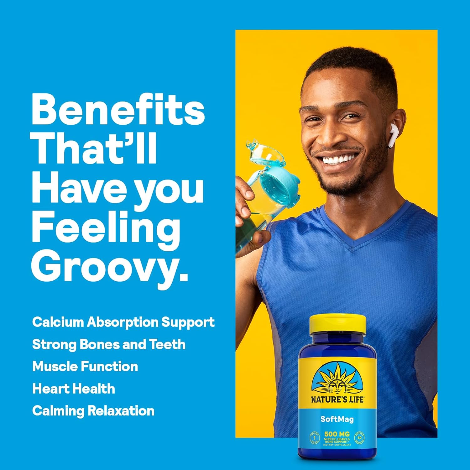 Magnesium Complex Softgels with Citrate & Malate for Bone, Muscle, and Heart Health - Easy to Swallow - 60 Servings - BoostGo Australia