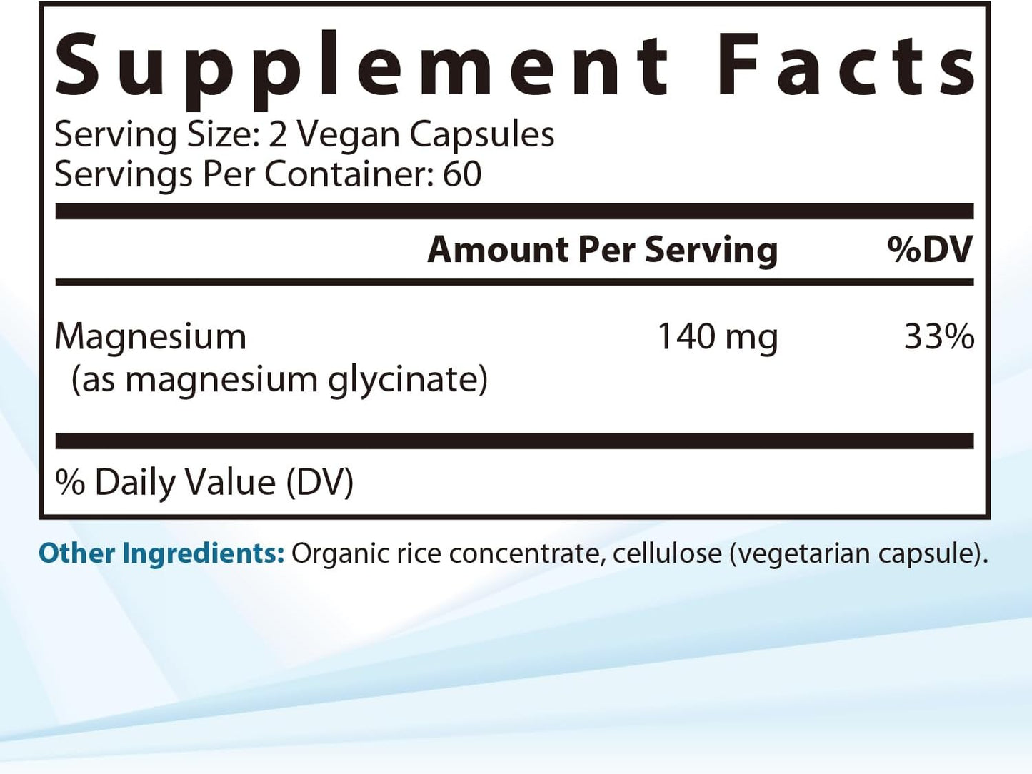 Magnesium Glycinate Capsules - Bioavailable Chelated Supplement for Sleep, Bone, Muscle Health - 140mg Magnesium - Non-GMO, Vegan - 120 Capsules
