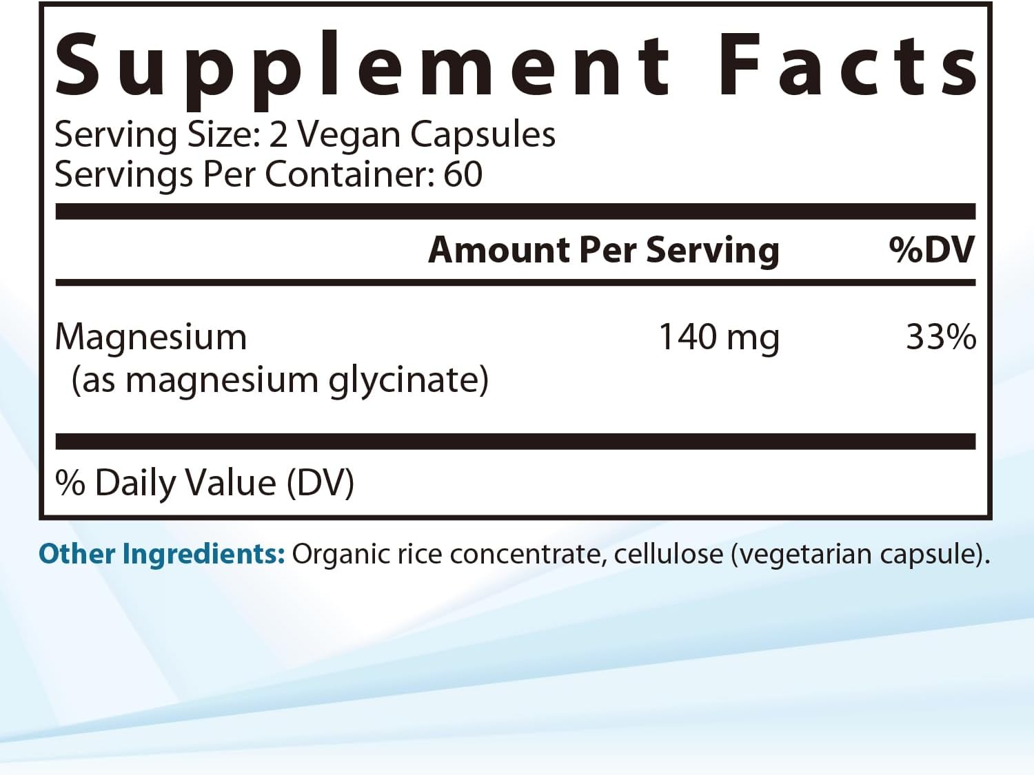 Magnesium Glycinate Capsules - Bioavailable Chelated Supplement for Sleep, Bone, Muscle Health - 140mg Magnesium - Non-GMO, Vegan - 120 Capsules