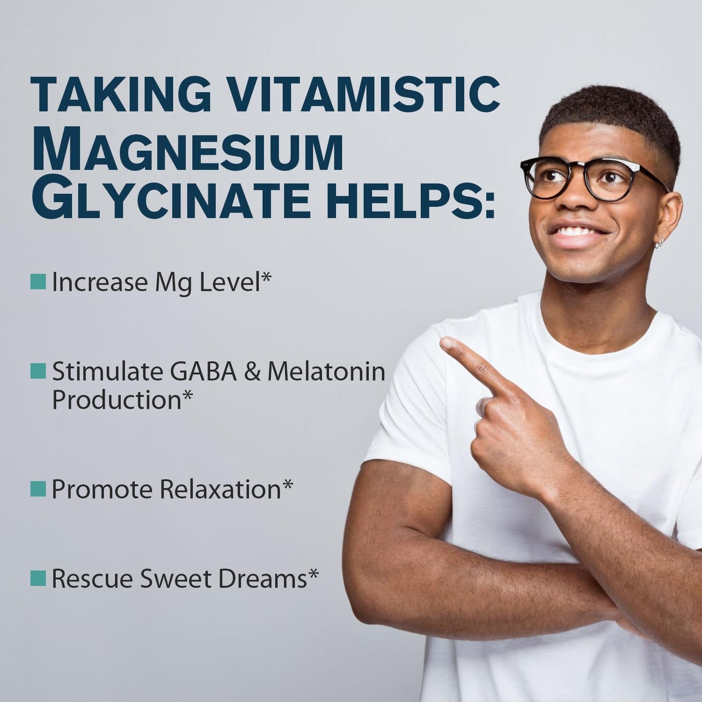 Magnesium Glycinate Capsules - Bioavailable Chelated Supplement for Sleep, Bone, Muscle Health - 140mg Magnesium - Non-GMO, Vegan - 120 Capsules