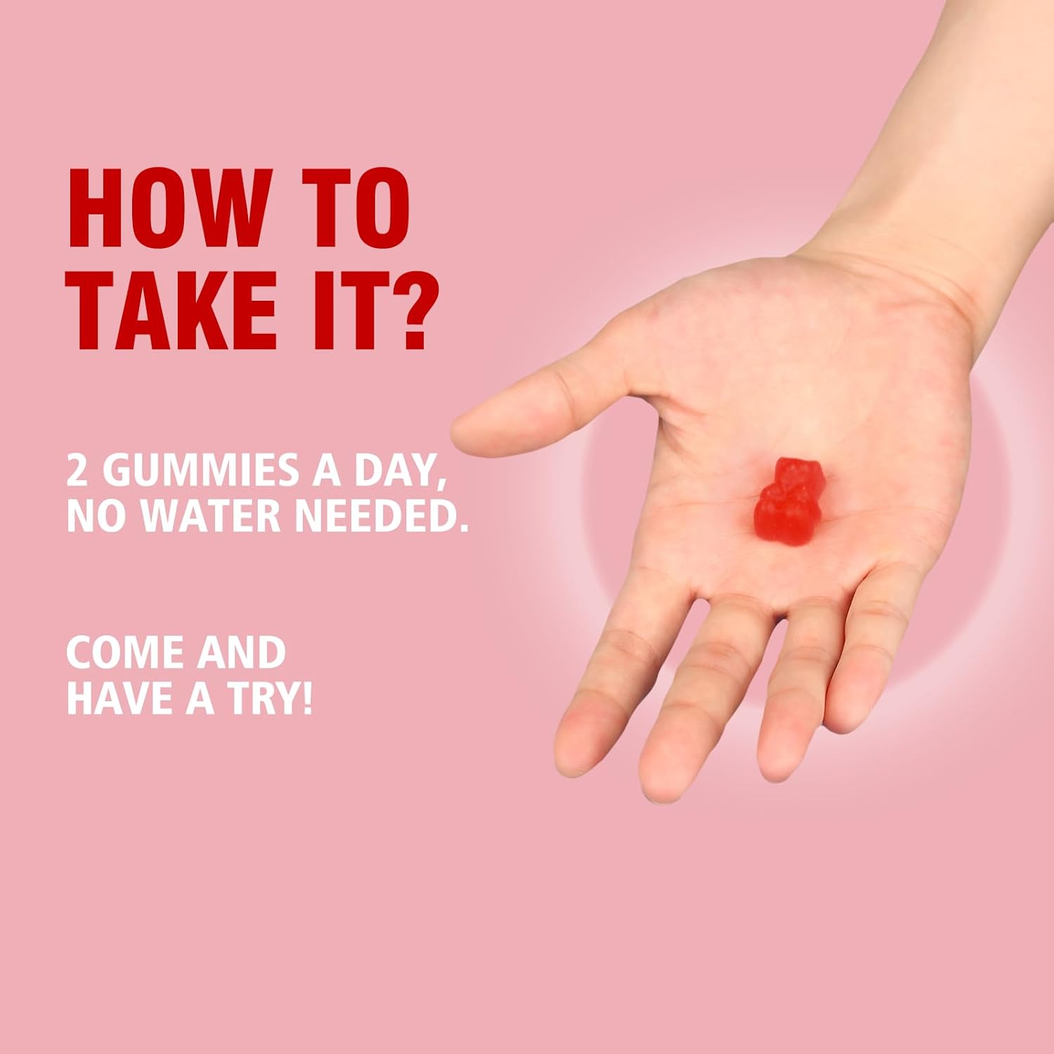 Magnesium Glycinate Gummies 500mg with Vitamin D3, B6, CoQ10 - Relaxation, Sleep & Mood Support - 2 Pack of 60 Raspberry Gummies