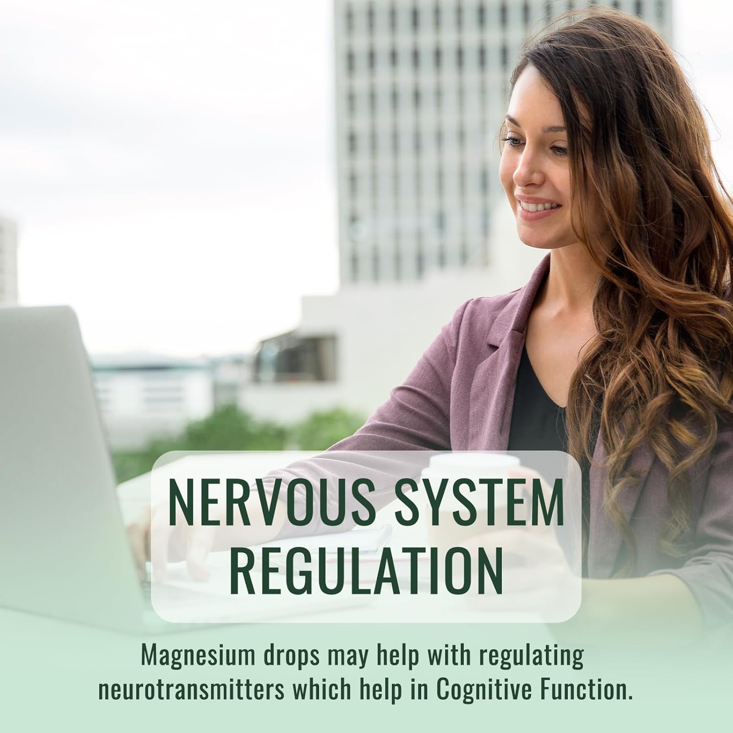 Magnesium Glycinate Liquid Drops with Ashwagandha & Chamomile for Stress Relief - 2 Pack Strawberry Flavor