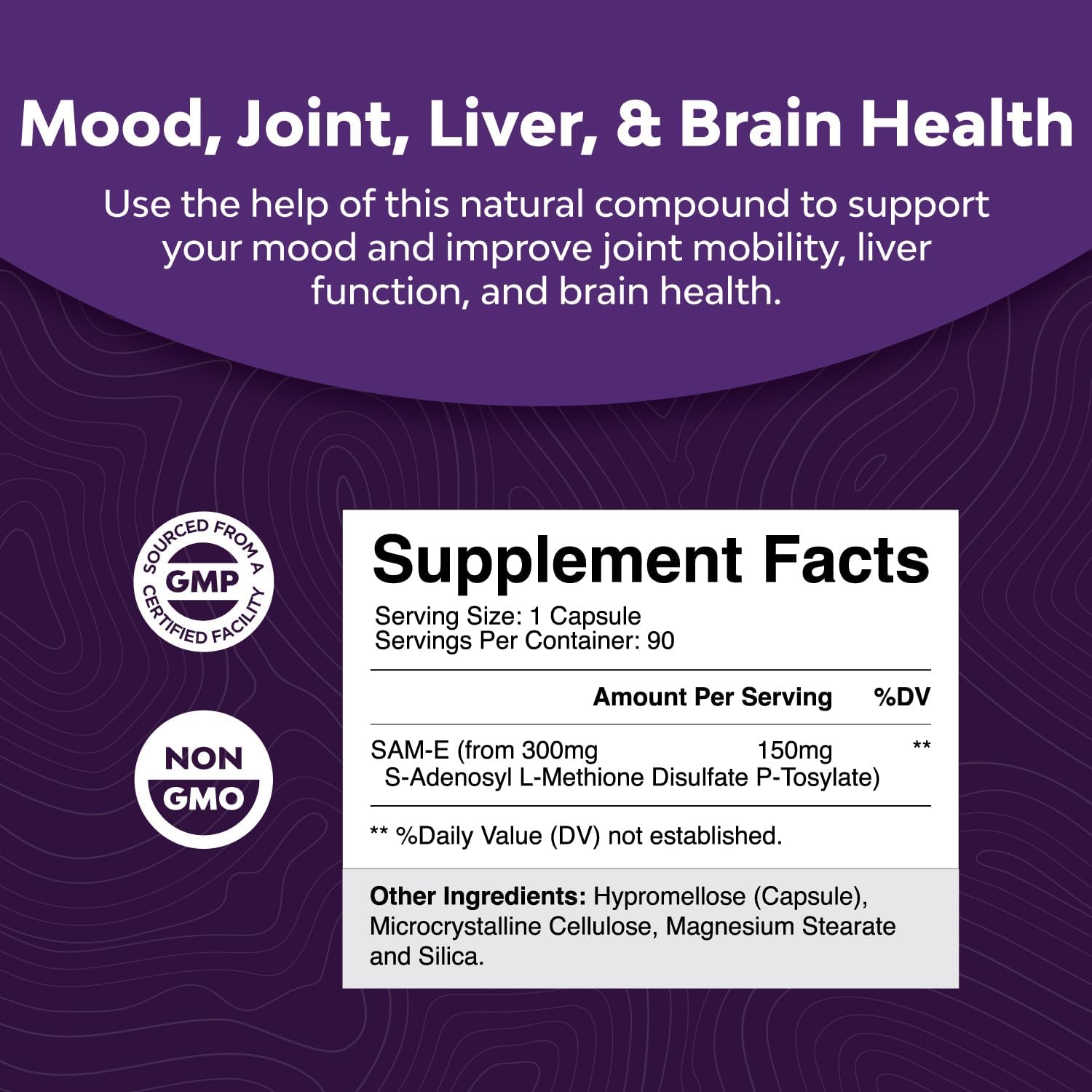 Magnesium Glycinate & SAM-E Bundle for Mood, Sleep, Relaxation, Brain Health, and Immune Support