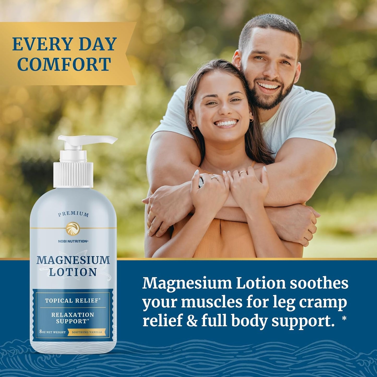 Magnesium Lotion and Citrate Supplement Combo for Full Body Support - Topical Magnesium and Pills for Mind and Body - 8 Fl Oz Lotion and 2 Month Supply Pills - BoostGo Australia