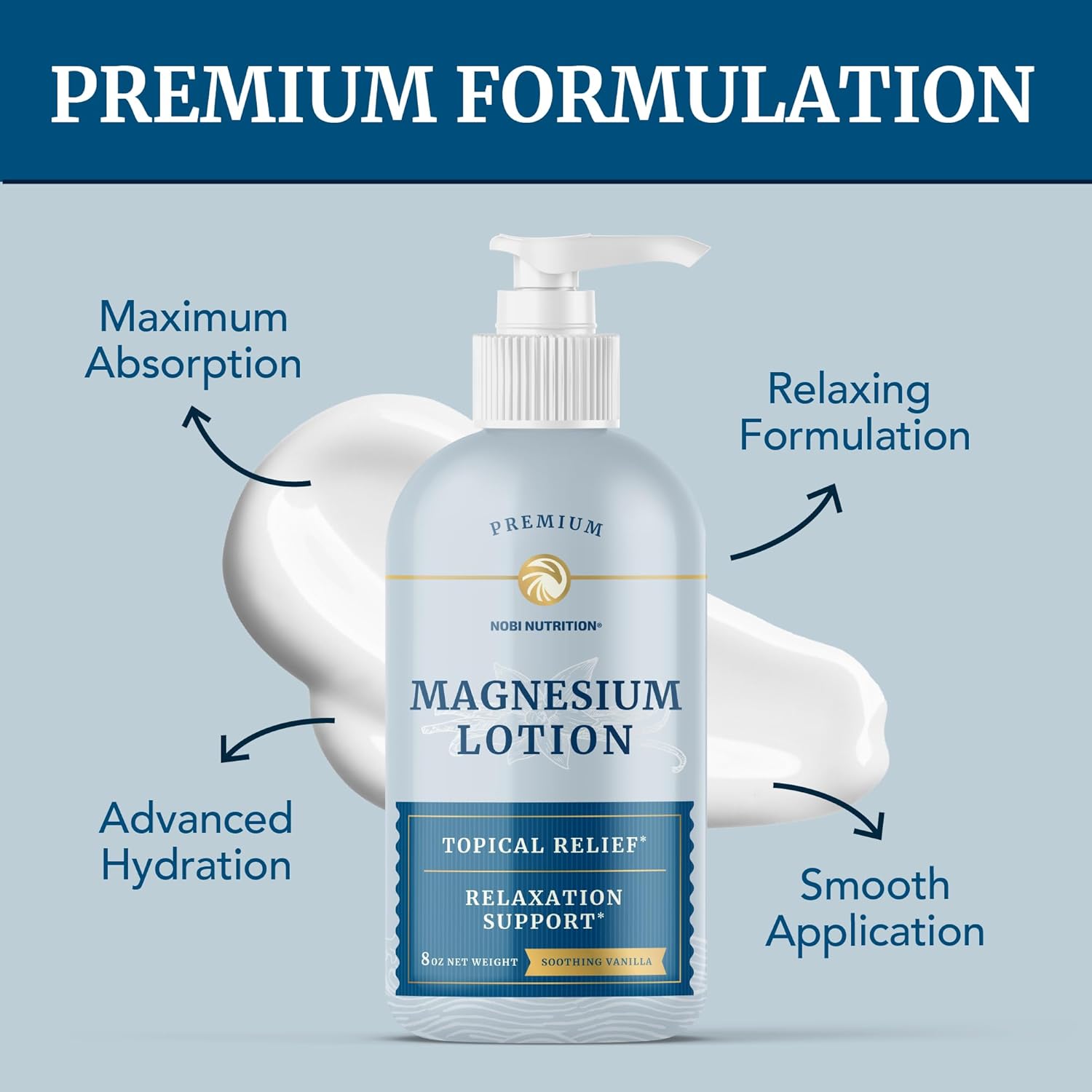 Magnesium Lotion and Citrate Supplement Combo for Full Body Support - Topical Magnesium and Pills for Mind and Body - 8 Fl Oz Lotion and 2 Month Supply Pills - BoostGo Australia