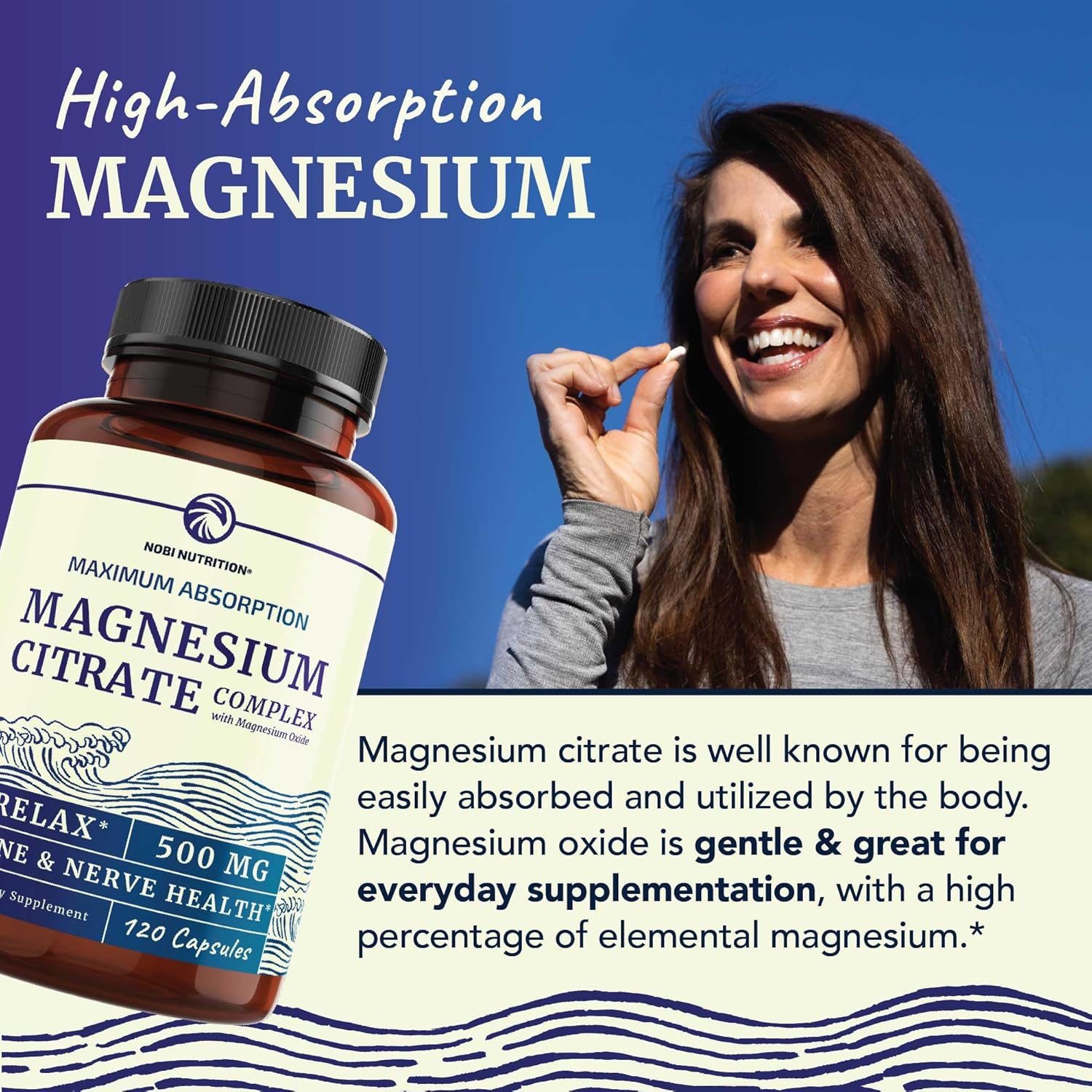 Magnesium Lotion and Citrate Supplement Combo for Full Body Support - Topical Magnesium and Pills for Mind and Body - 8 Fl Oz Lotion and 2 Month Supply Pills - BoostGo Australia