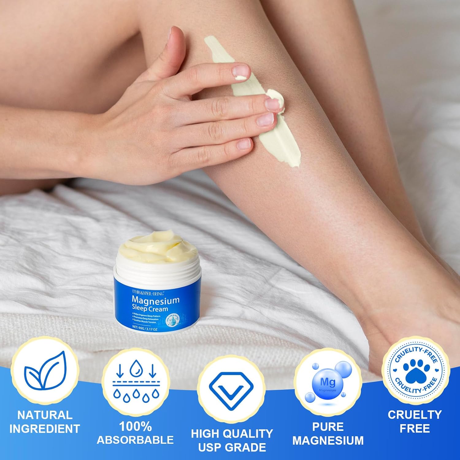 Magnesium Oil for Feet with Magnesium Cream and Lotion - Topical Magnesium Chloride Formula