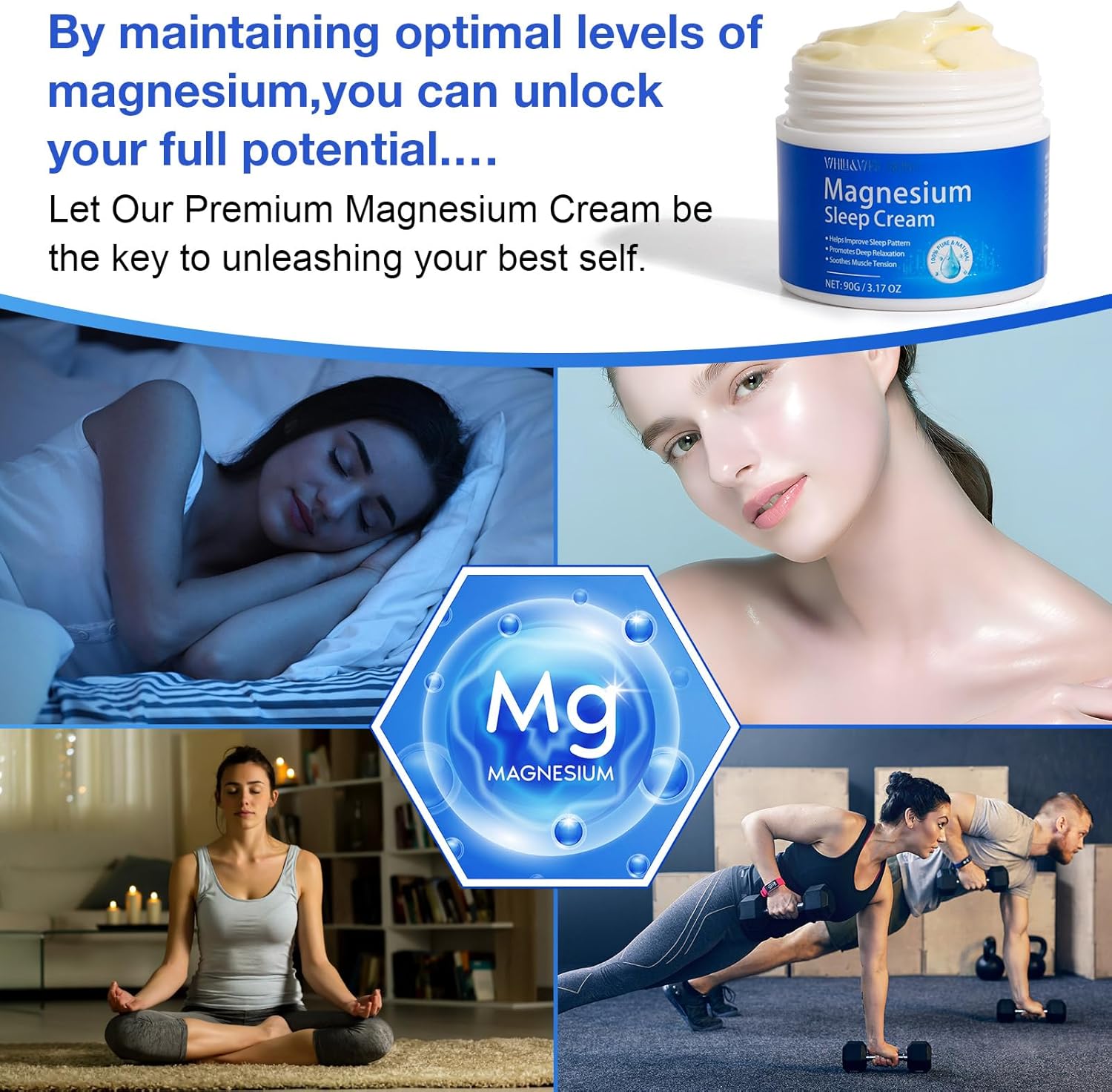 Magnesium Oil for Feet with Magnesium Cream and Lotion - Topical Magnesium Chloride Formula