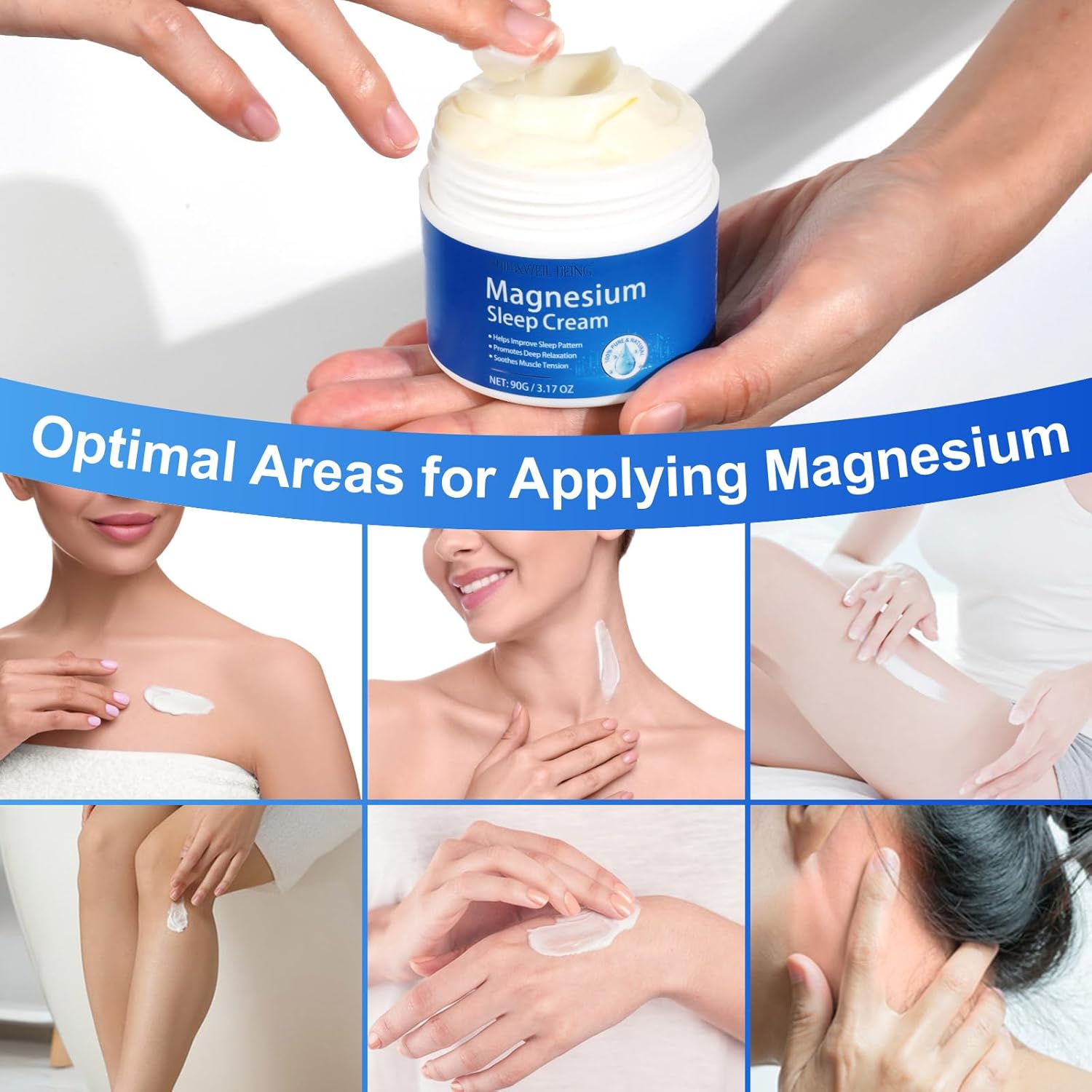 Magnesium Oil for Feet with Magnesium Cream and Lotion - Topical Magnesium Chloride Formula