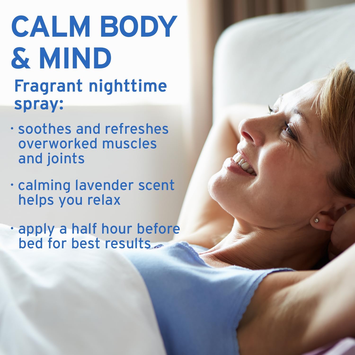 Magnesium Oil Night Spray with Lavender Oil for Calming Body and Mind - 8oz, 60-Day Guarantee