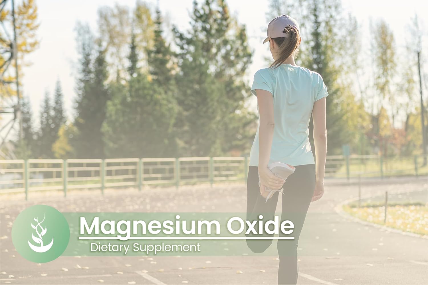 Magnesium Oxide Capsules - Pure Ingredients, No Additives, Lab Verified (100 Count)