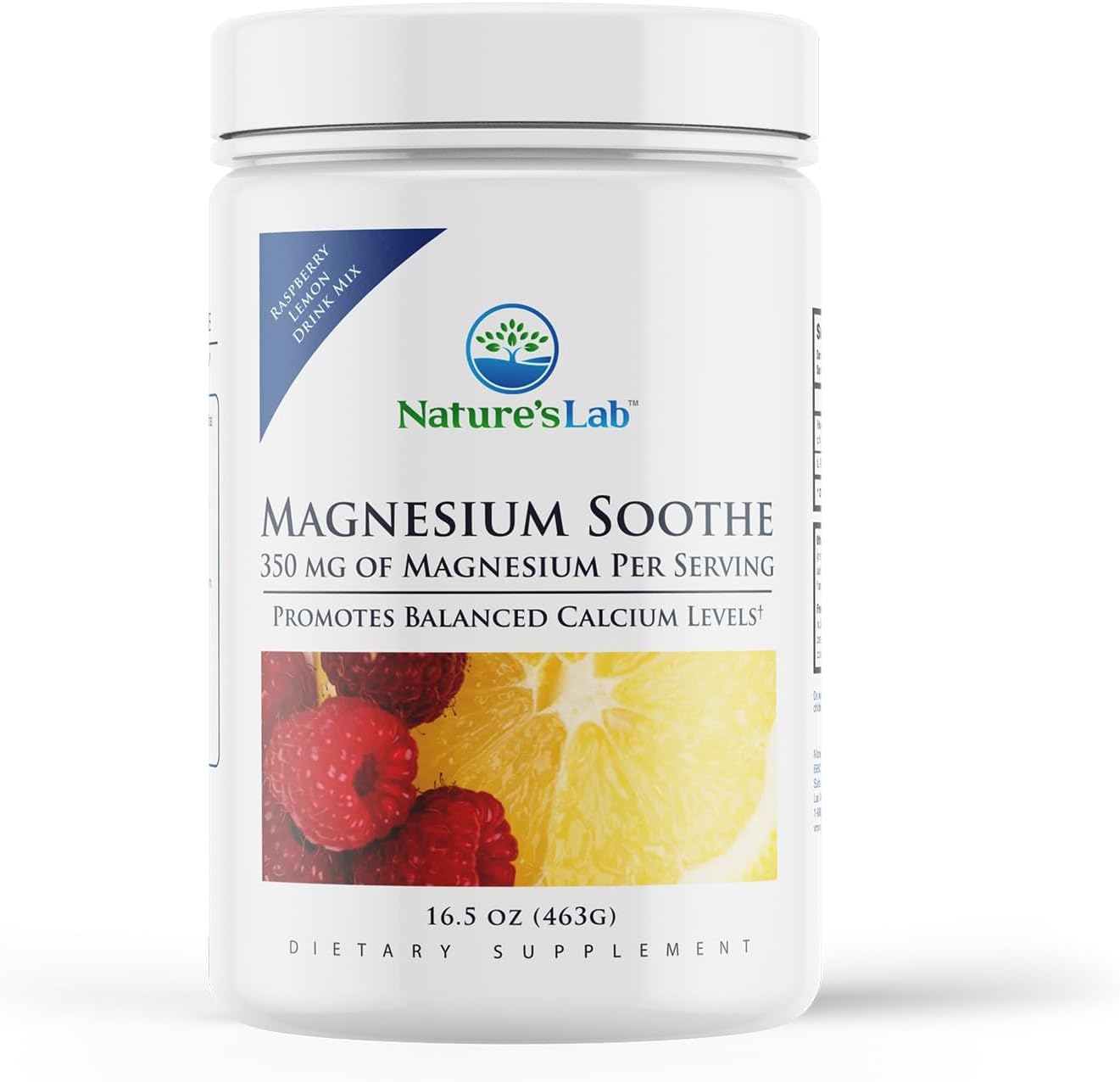 Magnesium Soothe Powder 350mg - Supports Calcium Balance, Muscle & Nerve Function, Energy, Cardio Health - 16.9 oz (100 Servings)