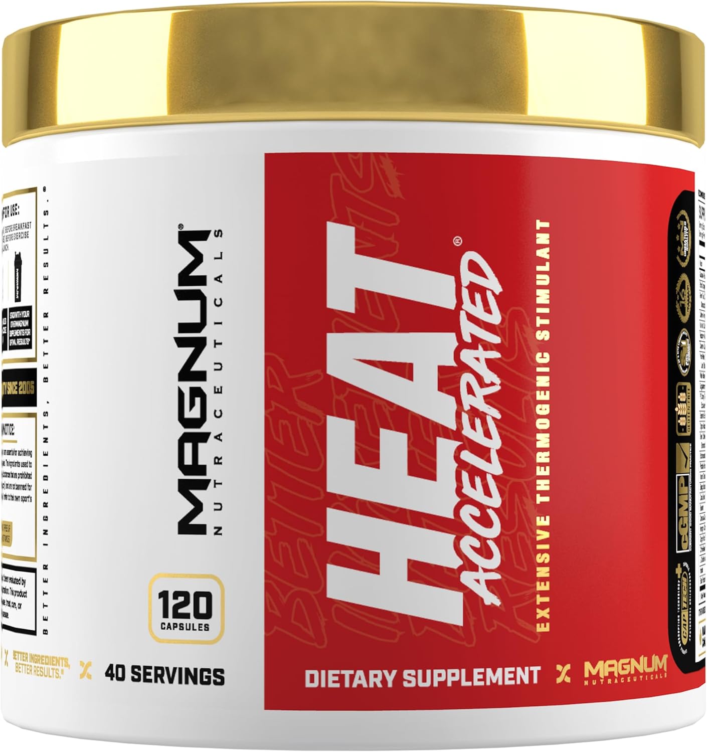 Magnum Nutraceuticals Heat Accelerated Supplement - 120 Capsules