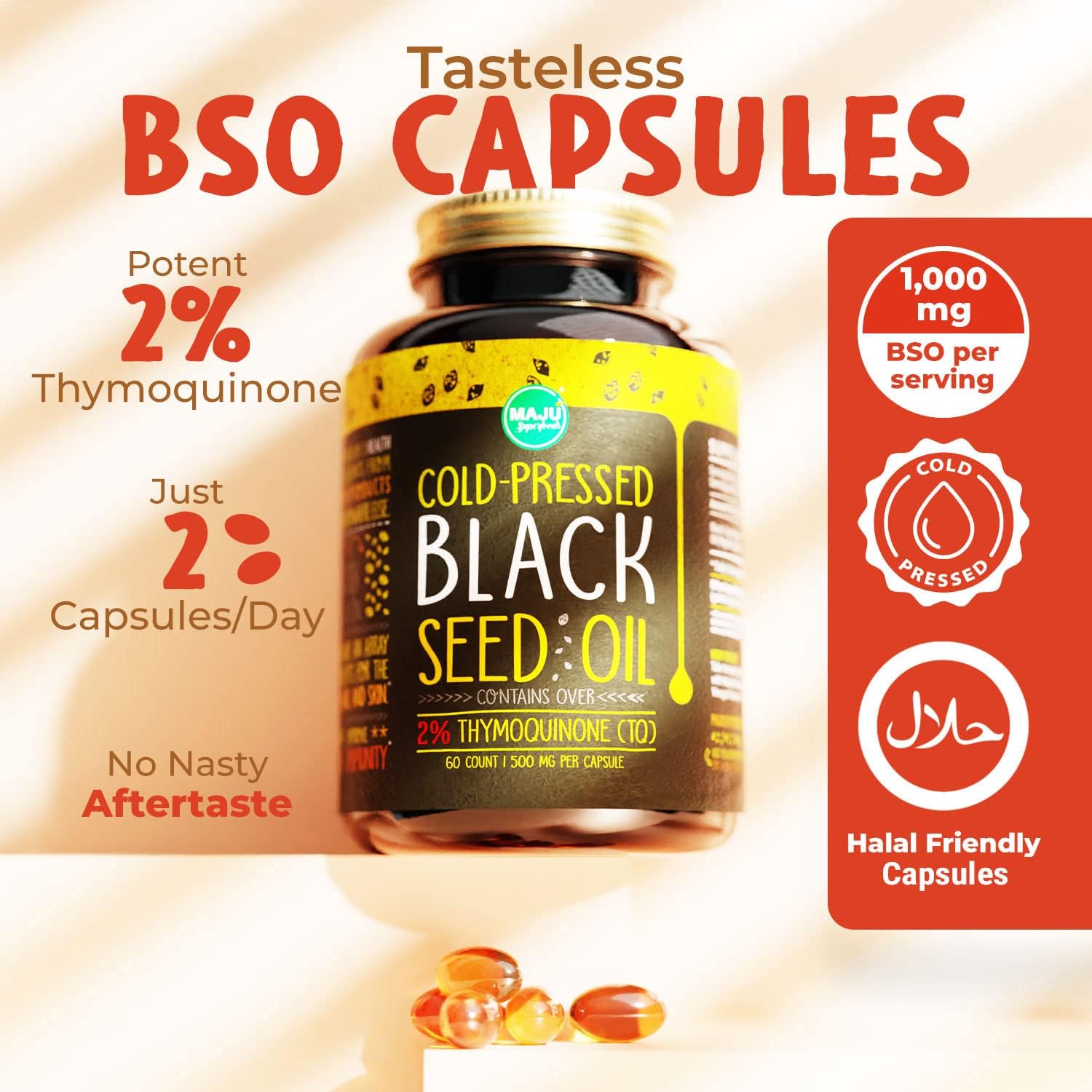 Maju Superfoods Black Seed Oil, Capsules, & Gummies 3-in-1 Bundle Pack