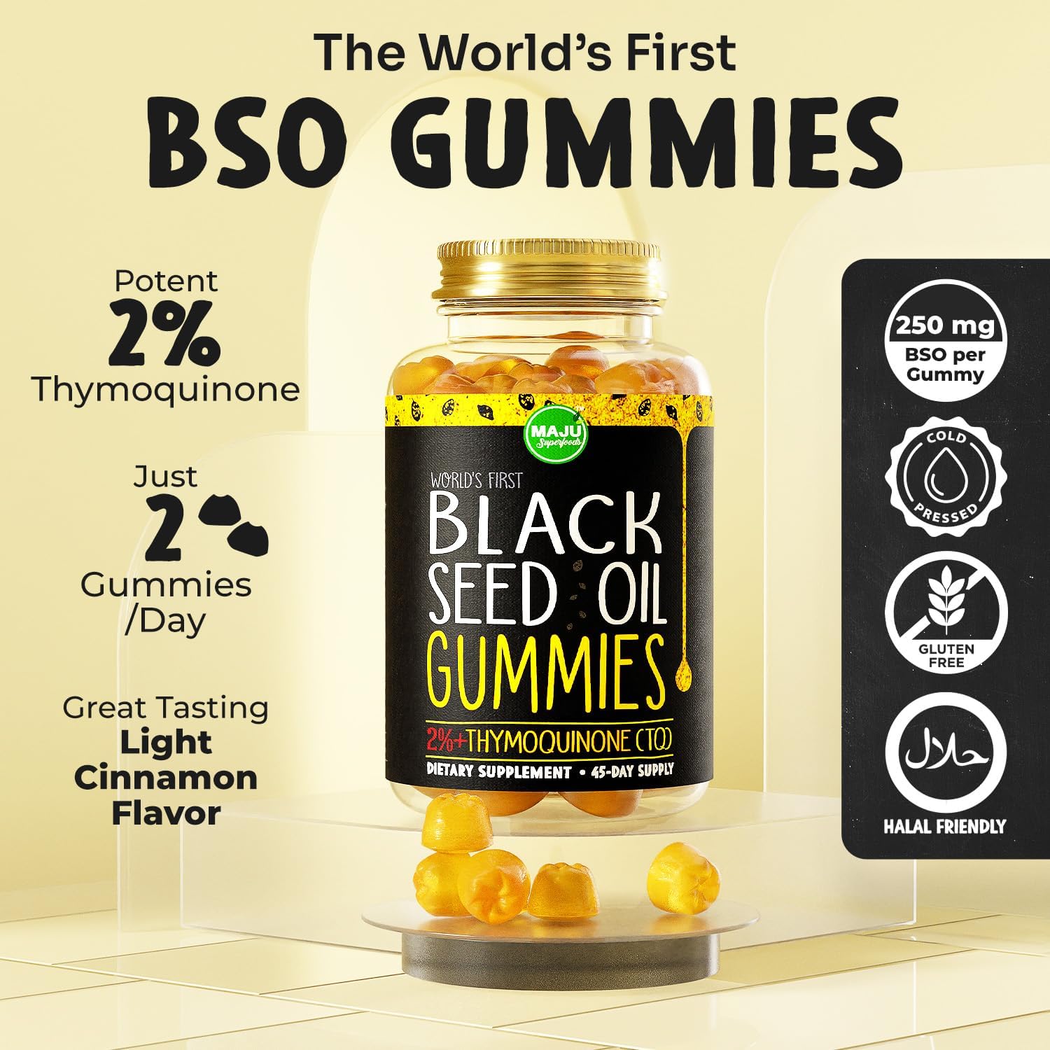 Maju Superfoods Black Seed Oil, Capsules, & Gummies 3-in-1 Bundle Pack