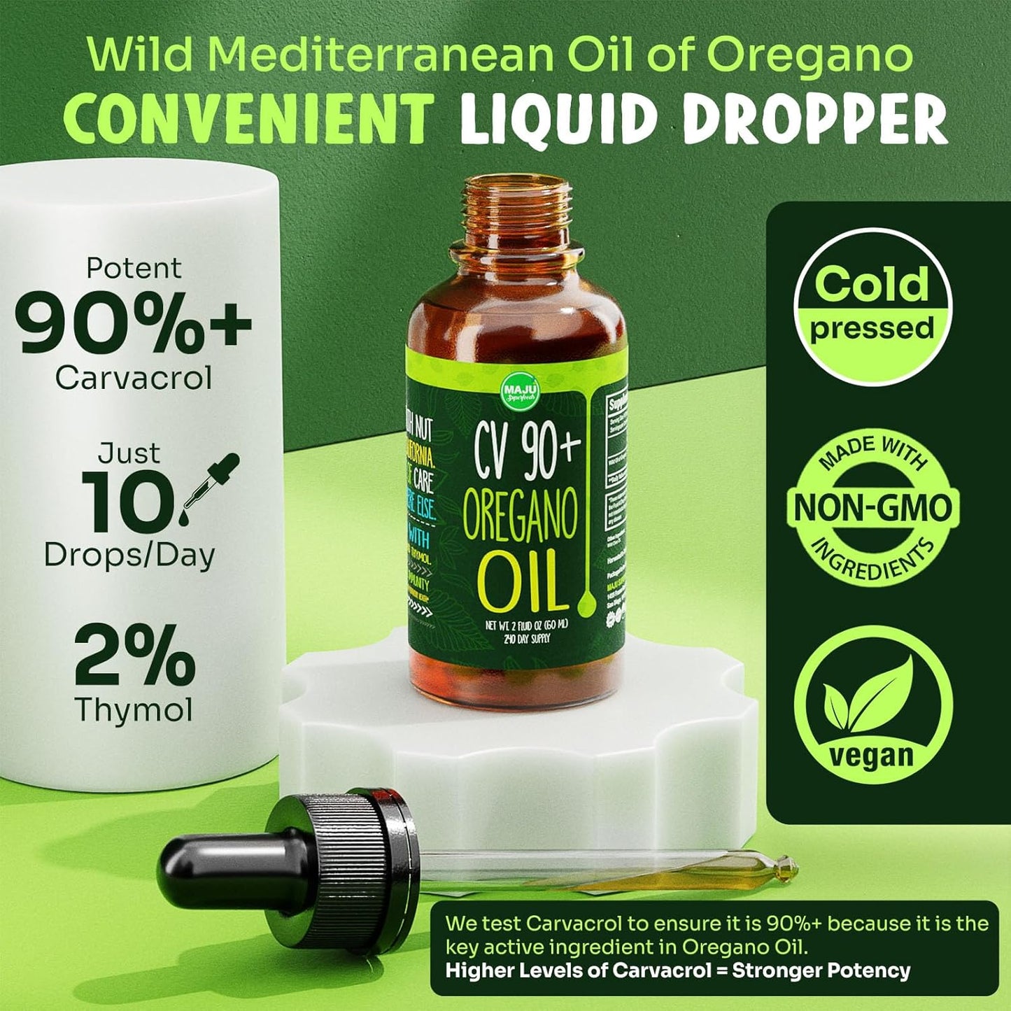 Maju Superfoods Bundle: Large Black Seed Oil and Oregano - Natural Health Benefits