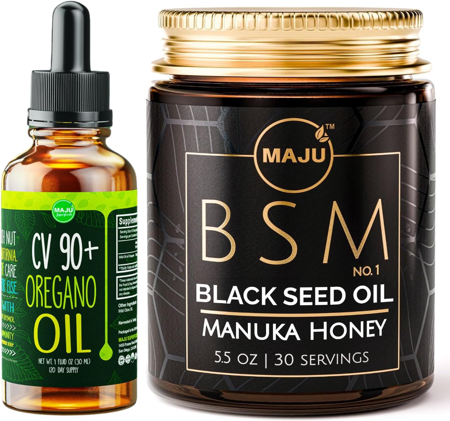 Maju Superfoods Oregano and BSM No. 1 Bundle - Boost Your Health with this Superfood Combination - BoostGo Australia
