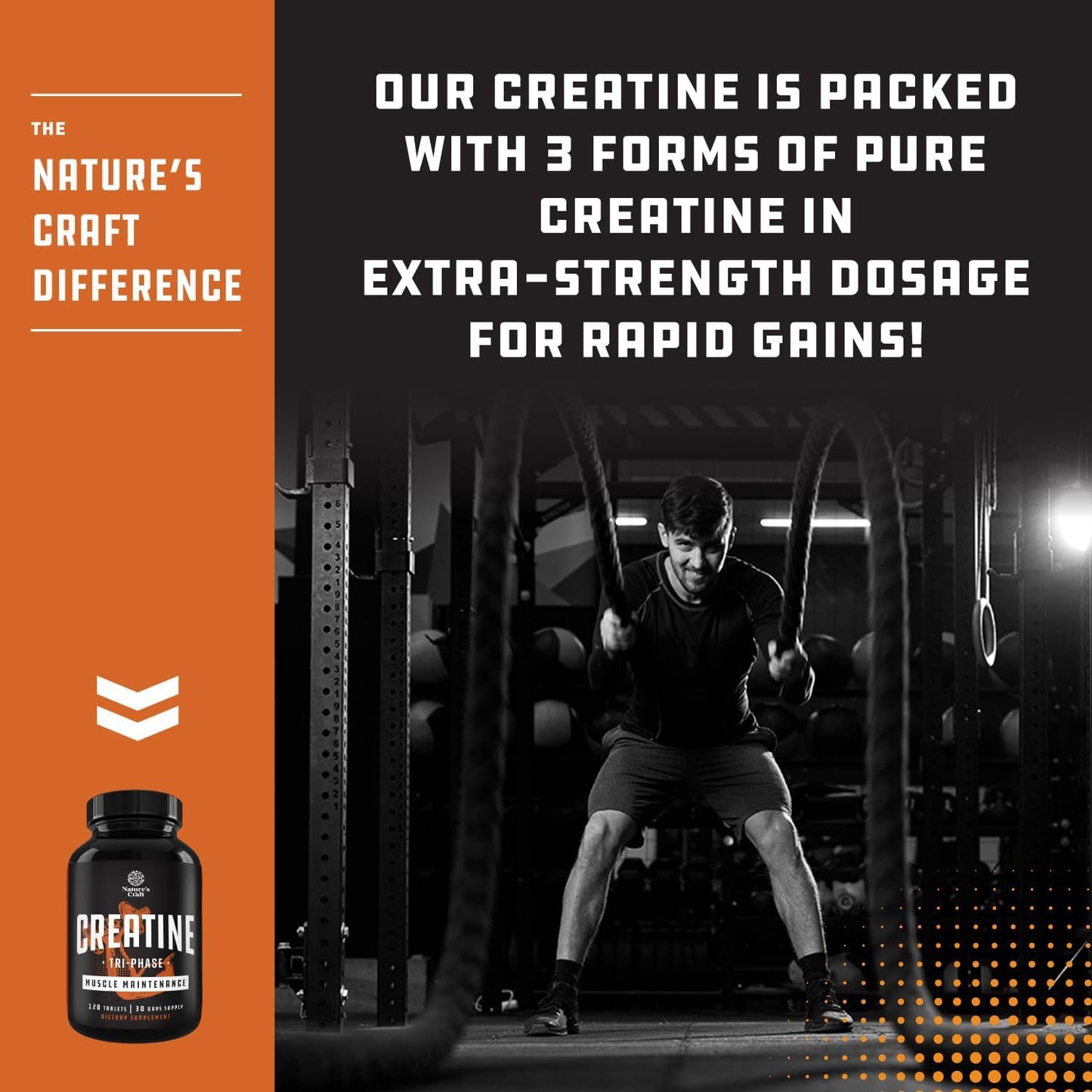 Male Enhancement Bundle: Horny Goat Weed for Stamina & Energy + High Strength Tri Phase Creatine for Muscle Building