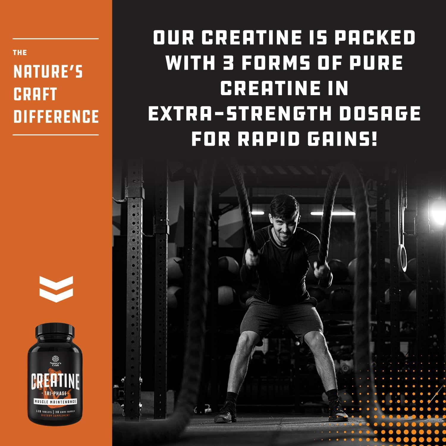 Male Enhancement Bundle: Horny Goat Weed for Stamina & Energy + High Strength Tri Phase Creatine for Muscle Building