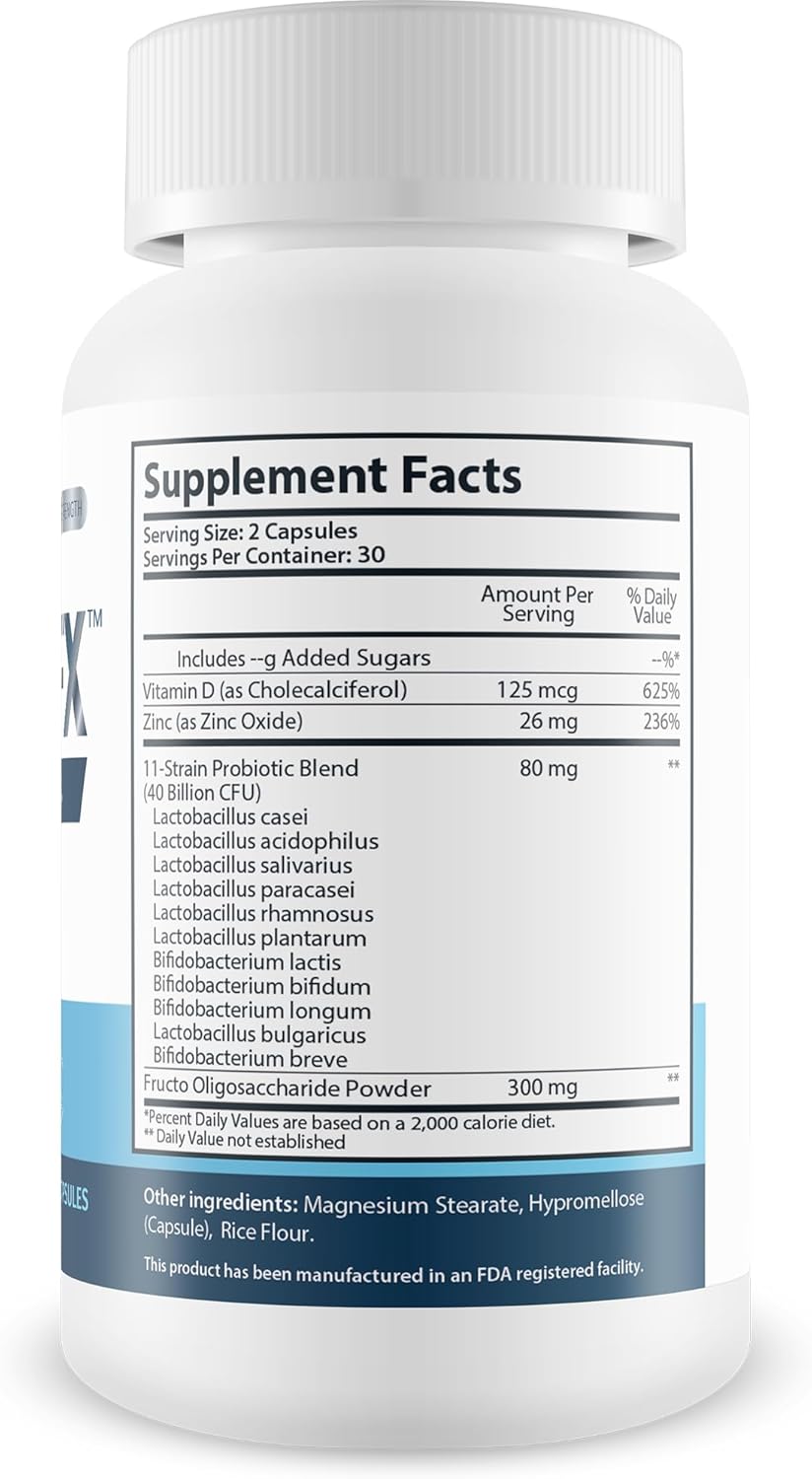 Male Probiotic Supplement - Boost Gut Health with 40 Billion CFU's for Men - Enhance Overall Wellness and Vitality