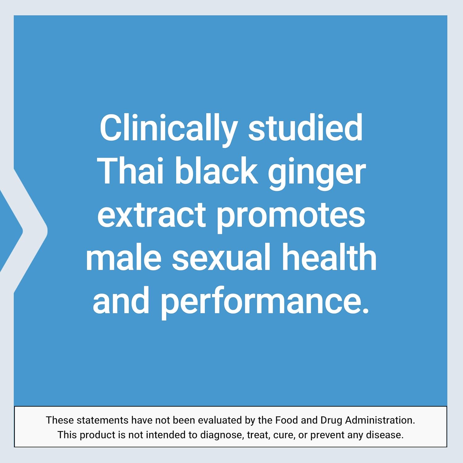 Male Vascular Sexual Support Supplement with Black Ginger and Kaempferia parviflora - 30 Capsules