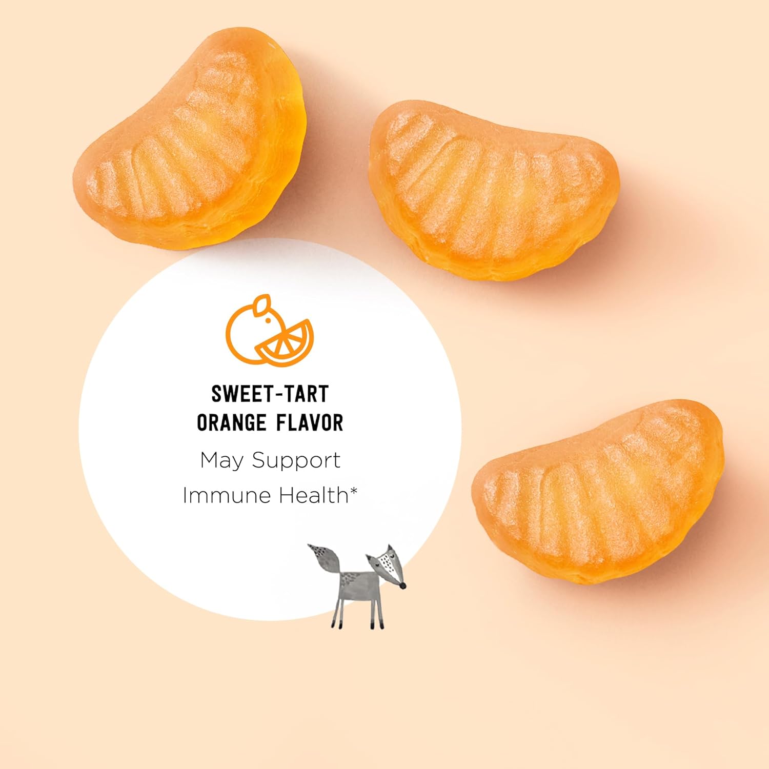 Mama Bear Vegan Kids Vitamin C Gummies - Orange Flavor, 60 Count, 125mg per Gummy, Immune Health Support (Pack of 2)