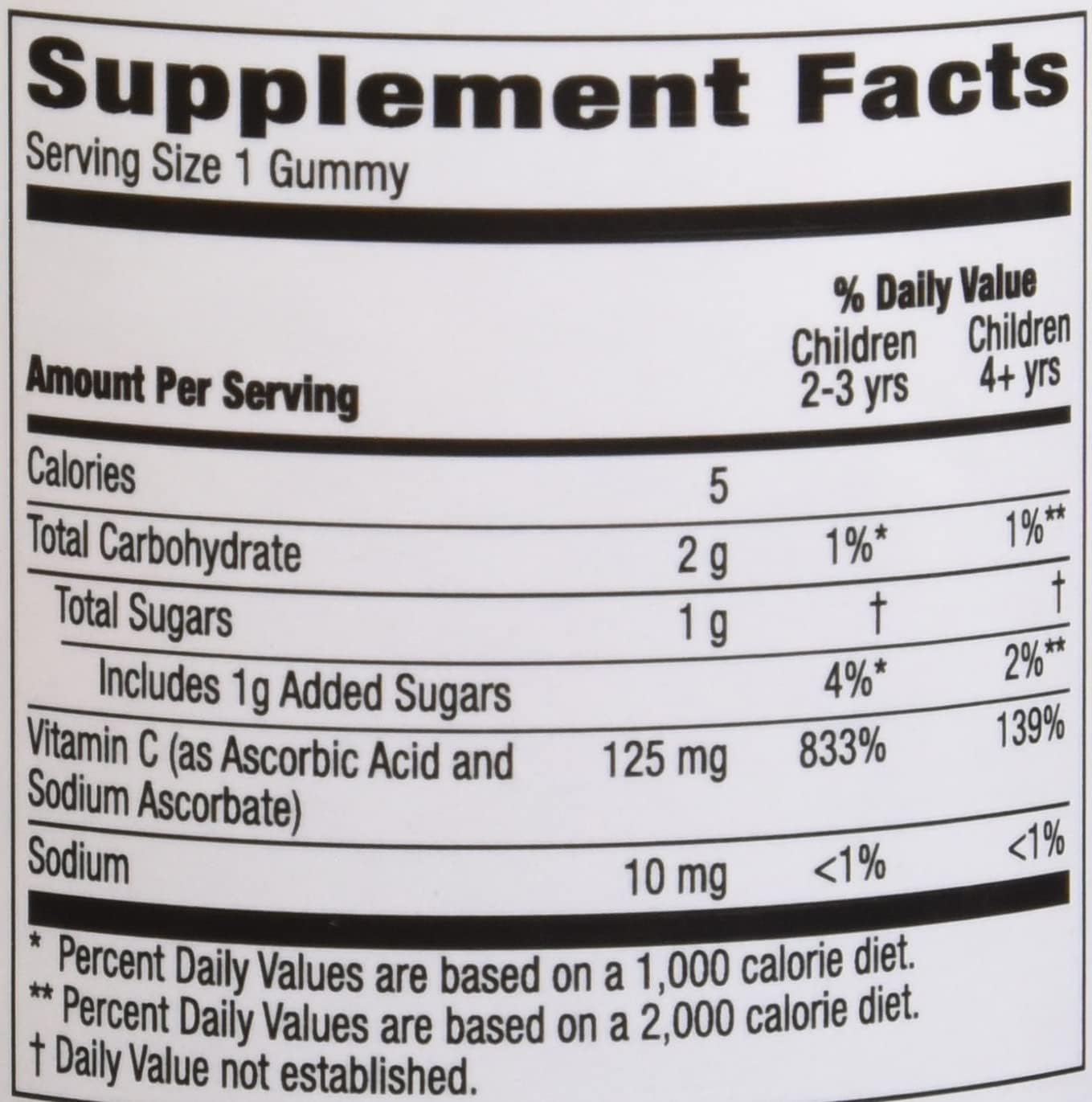 Mama Bear Vegan Kids Vitamin C Gummies - Orange Flavor, 60 Count, 125mg per Gummy, Immune Health Support (Pack of 2)