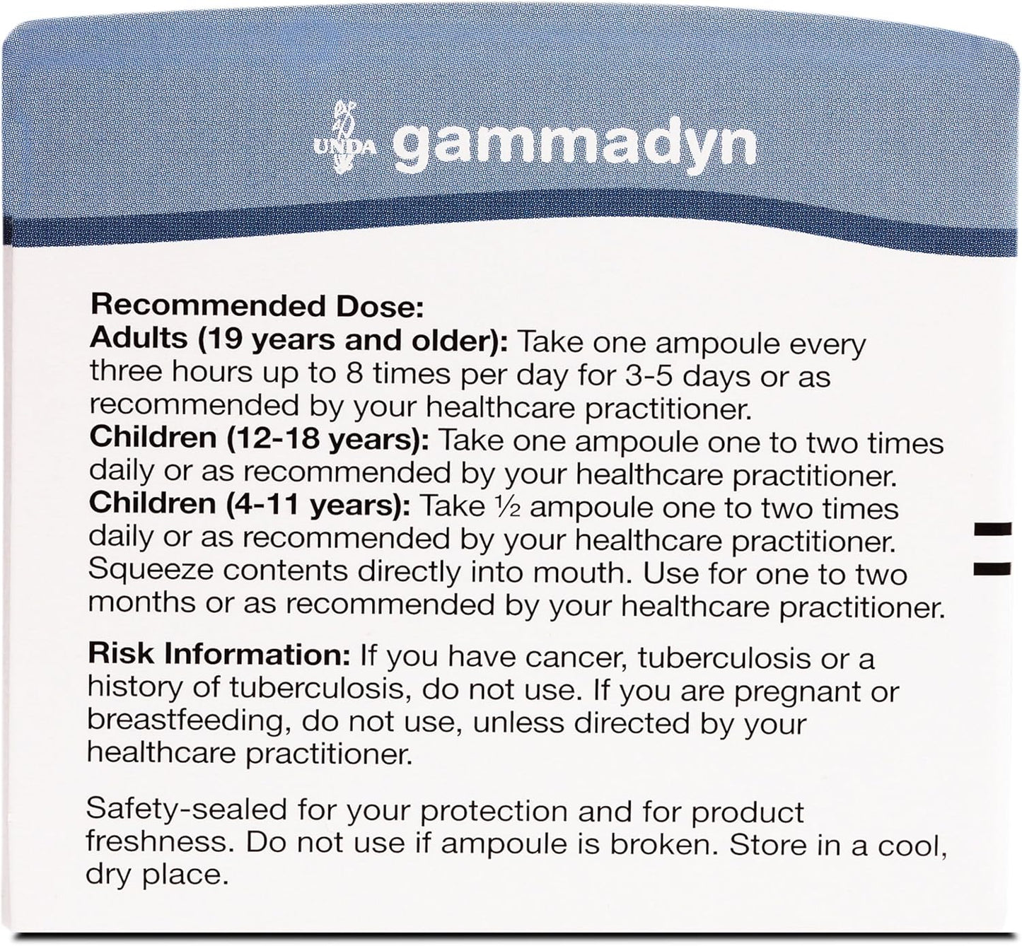 Manganese Oligo-Element Supplement - UNDA GAMMADYN Mn - 30 Ampoules