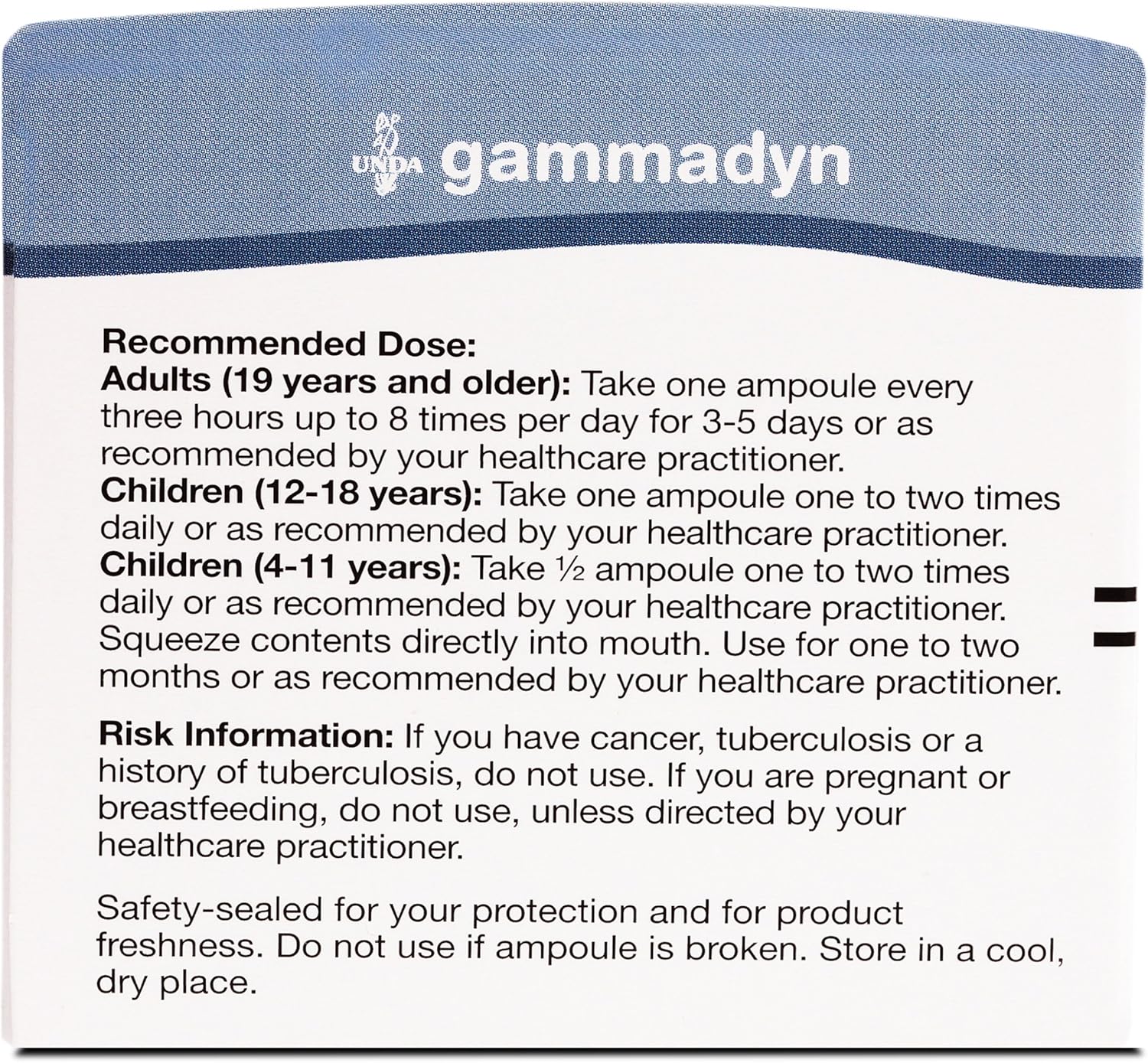 Manganese Oligo-Element Supplement - UNDA GAMMADYN Mn - 30 Ampoules