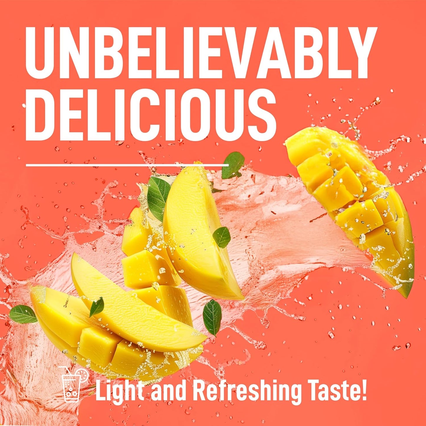 Mango Flavored Keppi Keto Electrolyte Powder - Sugar Free Hydration - Sips Like Sunshine - Keto-Friendly Electrolytes Powder