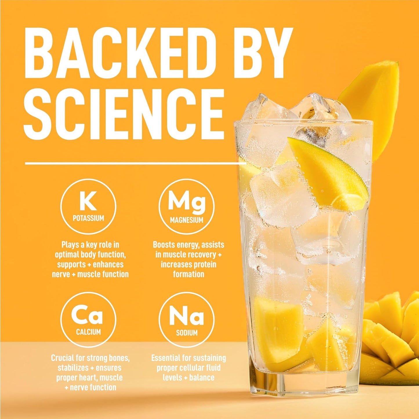 Mango Flavored Keppi Keto Electrolyte Powder - Sugar Free Hydration - Sips Like Sunshine - Keto-Friendly Electrolytes Powder