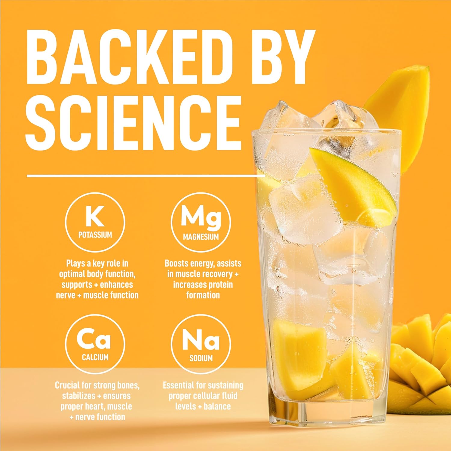 Mango Flavored Keppi Keto Electrolyte Powder - Sugar Free Hydration - Sips Like Sunshine - Keto-Friendly Electrolytes Powder